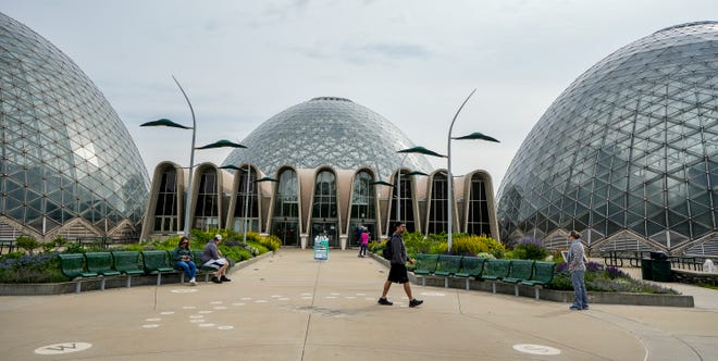 The Mitchell Park Domes Horticulture Conservatory in June, 2022.