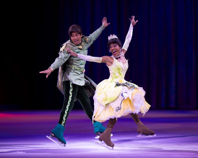 Princess Tiana and Prince Naveen are among the more than 50 characters who will be part of Disney on Ice at Fiserv Forum in February.